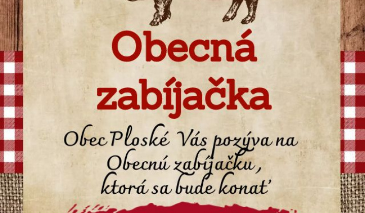 Obecná zabíjačka v Ortášoch